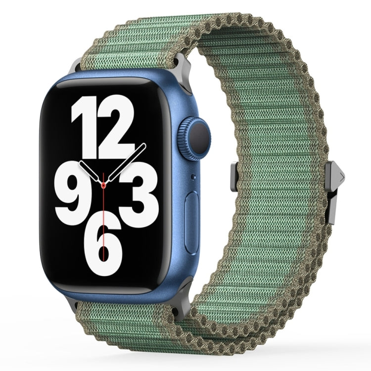 For Apple Watch Series 7 41mm DUX DUCIS YC Series Ocean Nylon Watch Band(Green) - Watch Bands by DUX DUCIS | Online Shopping UK | buy2fix