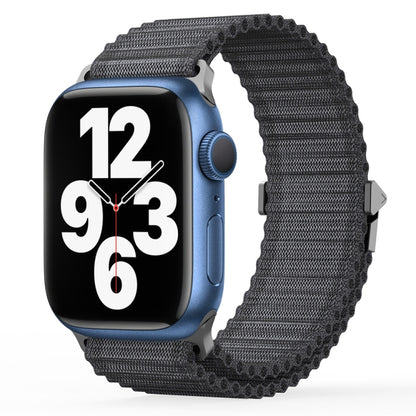 For Apple Watch Series 7 45mm DUX DUCIS YC Series Ocean Nylon Watch Band(Dark Grey) - Watch Bands by DUX DUCIS | Online Shopping UK | buy2fix