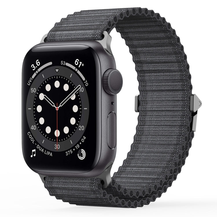 For Apple Watch Series 6 40mm DUX DUCIS YC Series Ocean Nylon Watch Band(Dark Grey) - Watch Bands by DUX DUCIS | Online Shopping UK | buy2fix