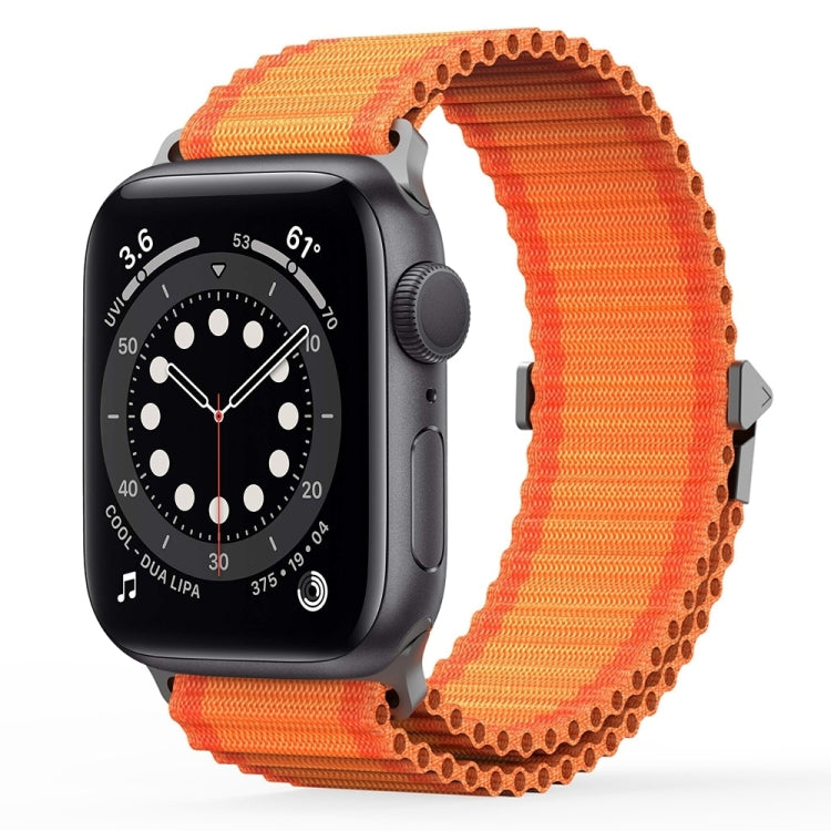 For Apple Watch Series 6 44mm DUX DUCIS YC Series Ocean Nylon Watch Band(Orange) - Watch Bands by DUX DUCIS | Online Shopping UK | buy2fix