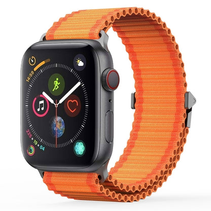 For Apple Watch Series 4 44mm DUX DUCIS YC Series Ocean Nylon Watch Band(Orange) - Watch Bands by DUX DUCIS | Online Shopping UK | buy2fix