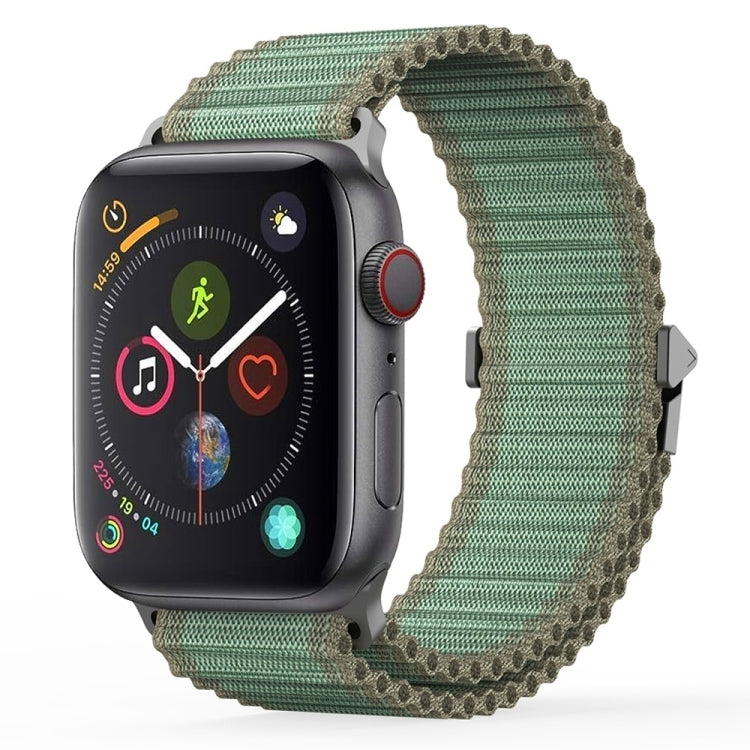 For Apple Watch Series 4 44mm DUX DUCIS YC Series Ocean Nylon Watch Band(Green) - Watch Bands by DUX DUCIS | Online Shopping UK | buy2fix