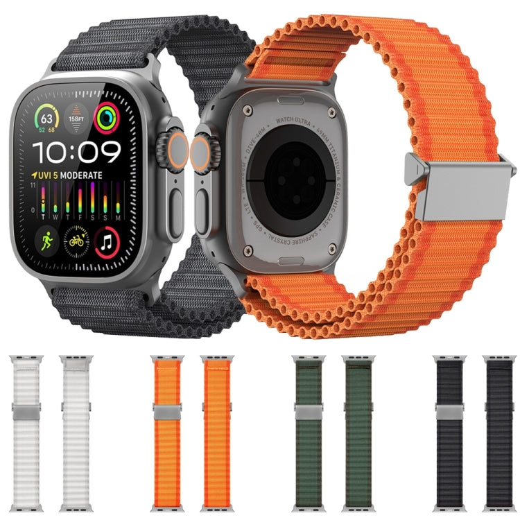 For Apple Watch SE 2023 44mm DUX DUCIS YC Series Ocean Nylon Watch Band(Orange) - Watch Bands by DUX DUCIS | Online Shopping UK | buy2fix