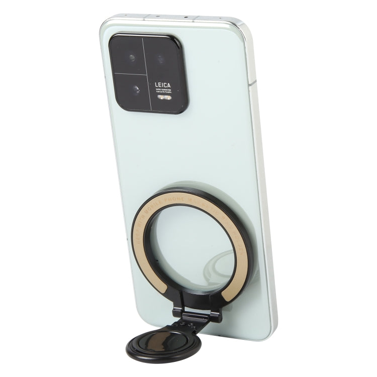 CPS-052 Magnetic Folding Phone Ring Holder(Beige) - Ring Holder by buy2fix | Online Shopping UK | buy2fix