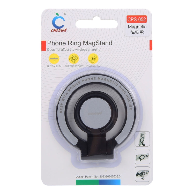 CPS-052 Magnetic Folding Phone Ring Holder(Silver) - Ring Holder by buy2fix | Online Shopping UK | buy2fix