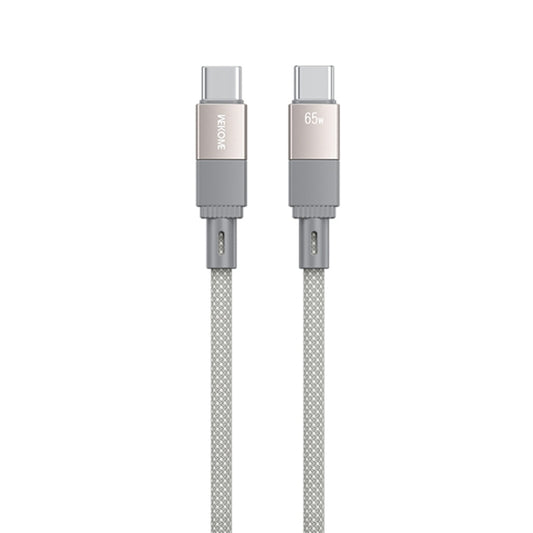 WK WDC-46 Magneto Series 1m 65W Type-C to Type-C Fast Charging Magnetic Data Cable(Grey) - USB-C & Type-C Cable by WK | Online Shopping UK | buy2fix