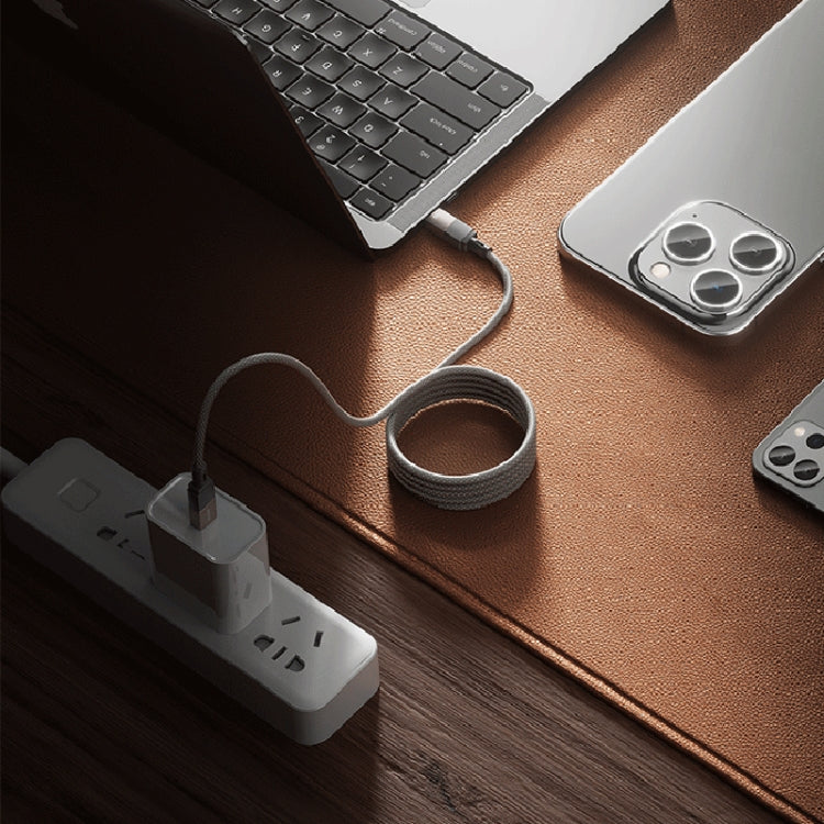 WK WDC-46 Magneto Series 1m 65W Type-C to Type-C Fast Charging Magnetic Data Cable(Grey) - USB-C & Type-C Cable by WK | Online Shopping UK | buy2fix