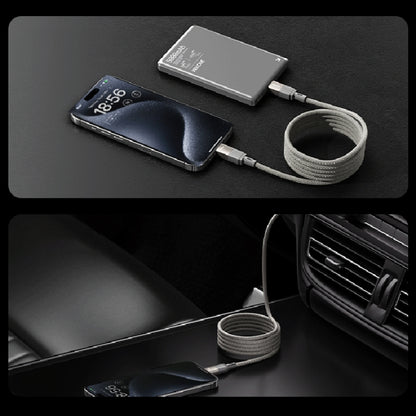 WK WDC-46 Magneto Series 1m 65W Type-C to Type-C Fast Charging Magnetic Data Cable(Grey) - USB-C & Type-C Cable by WK | Online Shopping UK | buy2fix