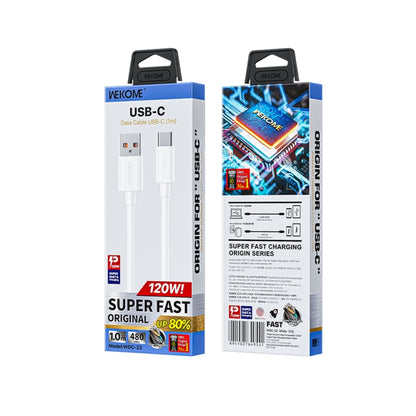 WK WDC-22 Origin All Compatible 1m 120W USB to Type-C Fast Charging Data Cable(White) - USB-C & Type-C Cable by WK | Online Shopping UK | buy2fix