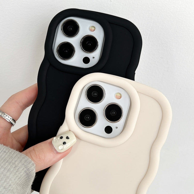 For iPhone 16 Pro Max Big Wave Puff Shape TPU Phone Case(Pink) by buy2fix