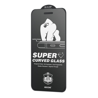 For iPhone 16 Pro Max WK WTP-094 King Kong 6D Curved Frosted Tempered Glass Film - iPhone 16 Pro Max Tempered Glass by WK | Online Shopping UK | buy2fix