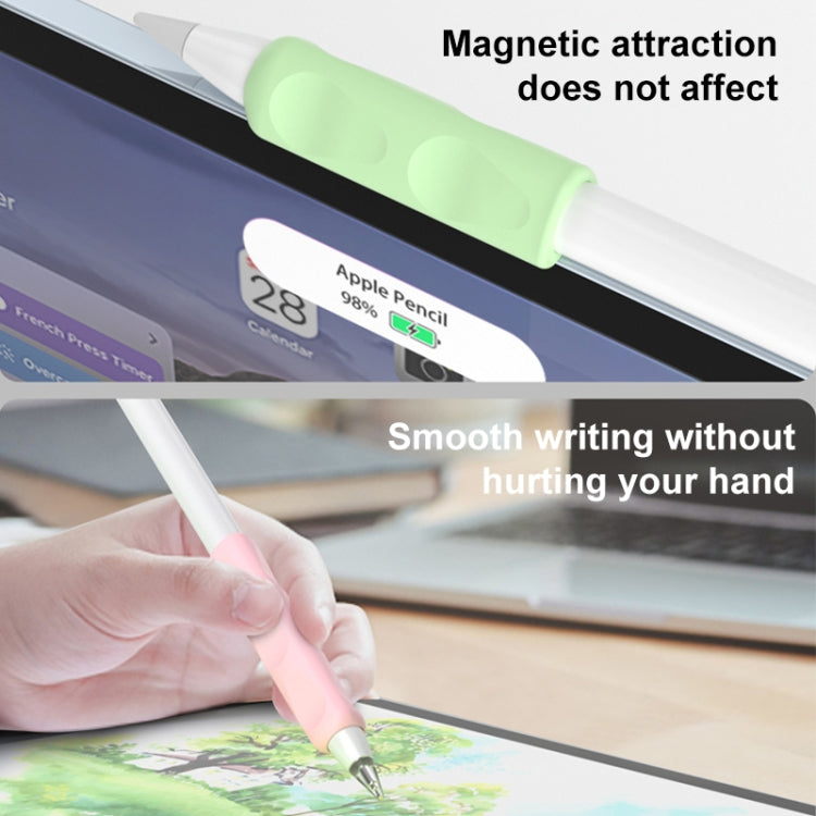 For Apple Pencil & Huawei M-Pencil Series Universal Stylus Silicone Protective Grip Cover(Green) - Pencil Accessories by buy2fix | Online Shopping UK | buy2fix