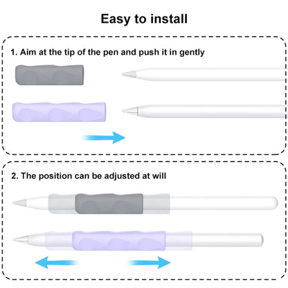 For Apple Pencil & Huawei M-Pencil Series Universal Stylus Silicone Protective Grip Cover(Green) - Pencil Accessories by buy2fix | Online Shopping UK | buy2fix