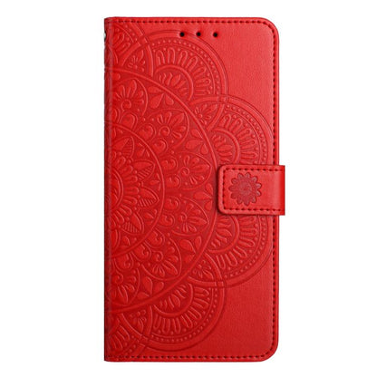 For iPhone Air Flower Embossed Leather Phone Case(Red) - iPhone Air Cases by buy2fix | Online Shopping UK | buy2fix