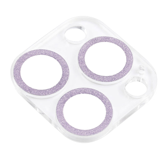 For iPhone 16 Pro / 16 Pro Max Glitter Ring Tempered Glass Camera Lens Film(Purple) by buy2fix
