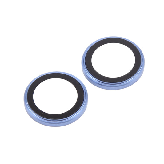 For iPhone 16 Plus / 16 Metal Tempered Glass Back Camera Film(Blue) by buy2fix