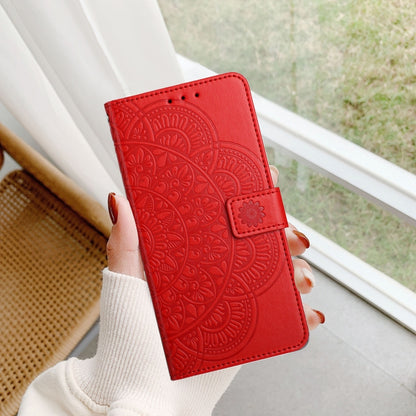For Google Pixel 9 Pro XL Flower Embossed Leather Phone Case(Red) by buy2fix