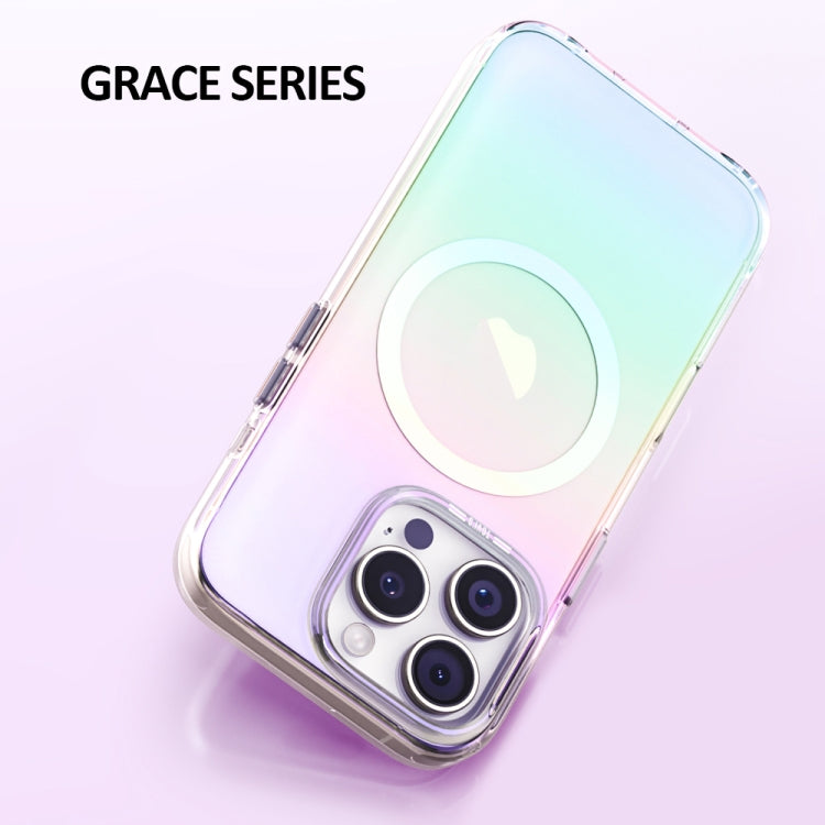 For iPhone 16 Plus TGVIS Grace Series MagSafe Magnetic Phone Case(Purple) - iPhone 16 Plus Cases by TGVIS | Online Shopping UK | buy2fix