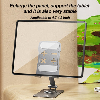 WEKOME WA-S104 Life Series Metal Foldable Rotating Desktop Holder(Tarnish) - Desktop Holder by WK | Online Shopping UK | buy2fix