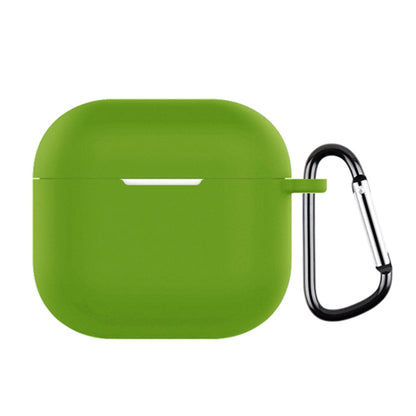 For AirPods 4 Silicone Earphone Protective Case with Hook(Grass Green) - For AirPods 4 by buy2fix | Online Shopping UK | buy2fix