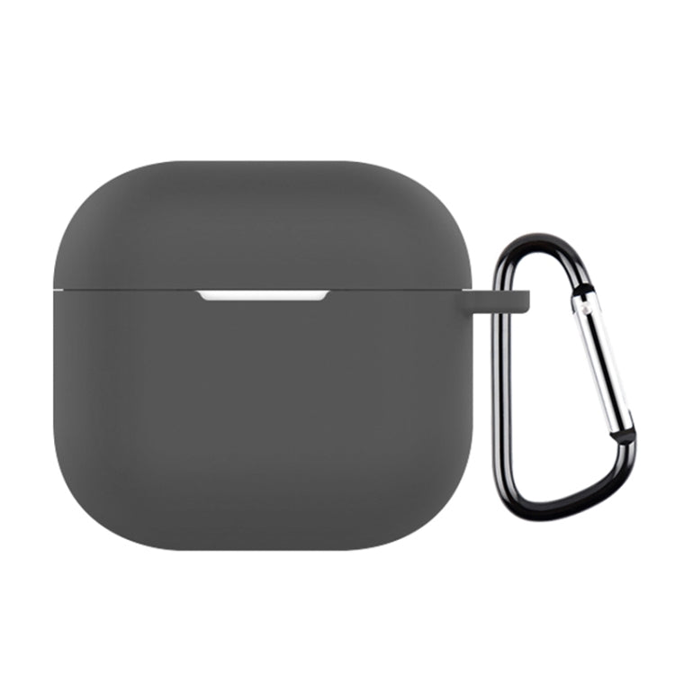 For AirPods 4 Silicone Earphone Protective Case with Hook(Galaxy Grey) - For AirPods 4 by buy2fix | Online Shopping UK | buy2fix