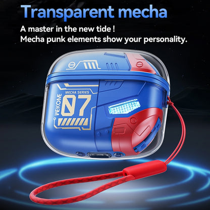 WEKOME WS-07 Armor ENC Noise Reduction Wireless Bluetooth Earphone(Blue) - TWS Earphone by WK | Online Shopping UK | buy2fix