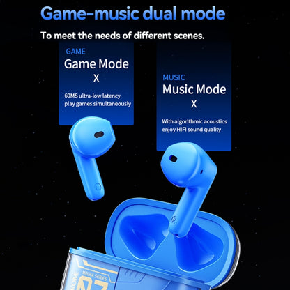 WEKOME WS-07 Armor ENC Noise Reduction Wireless Bluetooth Earphone(Blue) - TWS Earphone by WK | Online Shopping UK | buy2fix