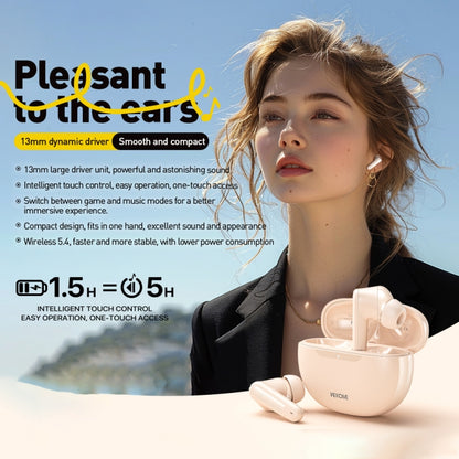 WEKOME WS-15 Starryue True Wireless Bluetooth Earphones(Milky White) - TWS Earphone by WK | Online Shopping UK | buy2fix