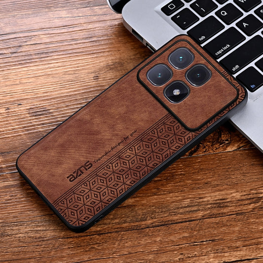 For Redmi K70 Ultra AZNS 3D Embossed Skin Feel Phone Case(Brown) by AZNS