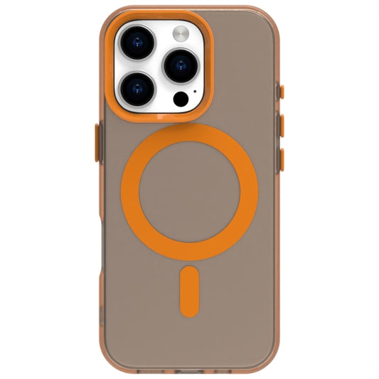 For iPhone 16 Pro Max Candy Magsafe PC Hybrid TPU Phone Case(Orange) by buy2fix