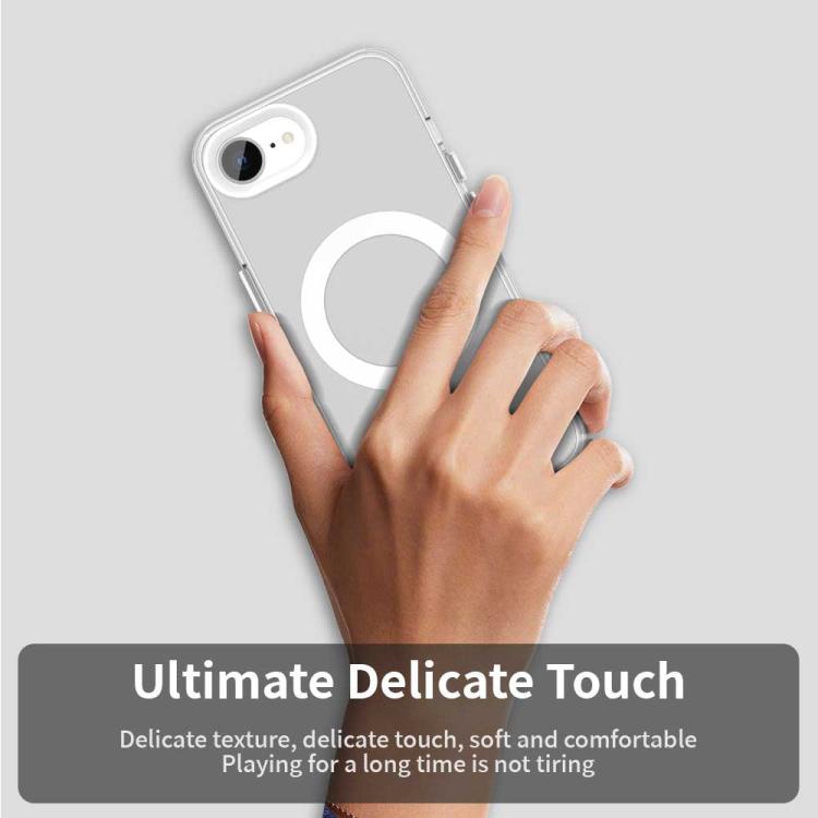 For iPhone 16e Candy Magsafe PC Hybrid TPU Phone Case(White) - iPhone 16e Cases by buy2fix | Online Shopping UK | buy2fix