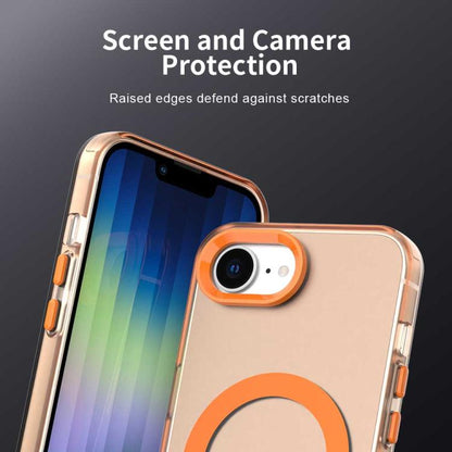 For iPhone 16e Candy Magsafe PC Hybrid TPU Phone Case(Orange) - iPhone 16e Cases by buy2fix | Online Shopping UK | buy2fix
