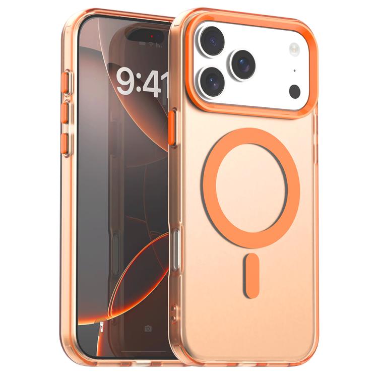 For iPhone 17 Pro Max Candy Magsafe PC Hybrid TPU Phone Case(Orange) - iPhone 17 Pro Max Cases by buy2fix | Online Shopping UK | buy2fix