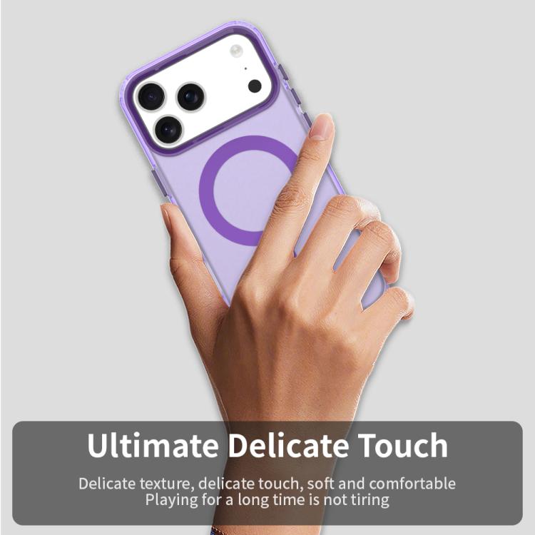For iPhone 17 Pro Max Candy Magsafe PC Hybrid TPU Phone Case(Purple) - iPhone 17 Pro Max Cases by buy2fix | Online Shopping UK | buy2fix