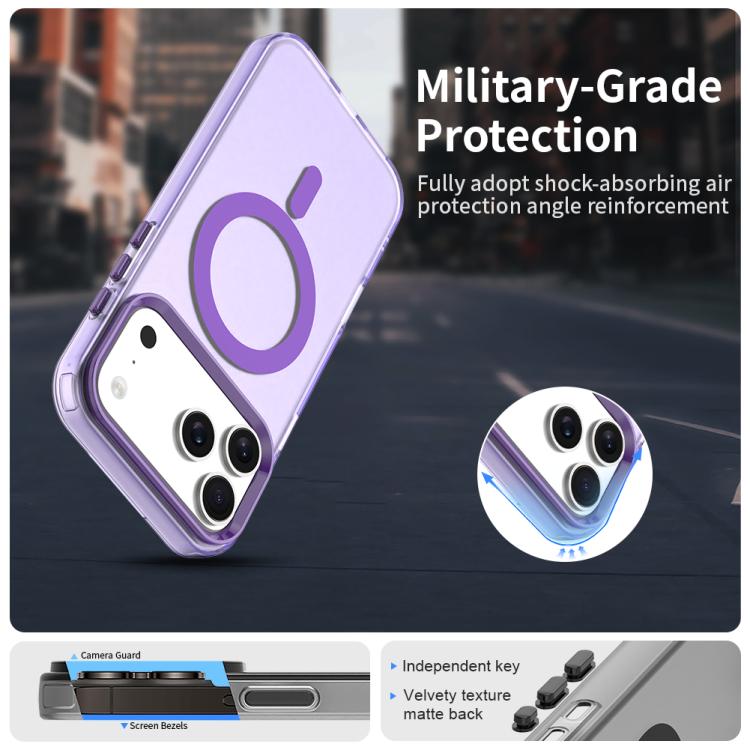 For iPhone 17 Pro Max Candy Magsafe PC Hybrid TPU Phone Case(Purple) - iPhone 17 Pro Max Cases by buy2fix | Online Shopping UK | buy2fix