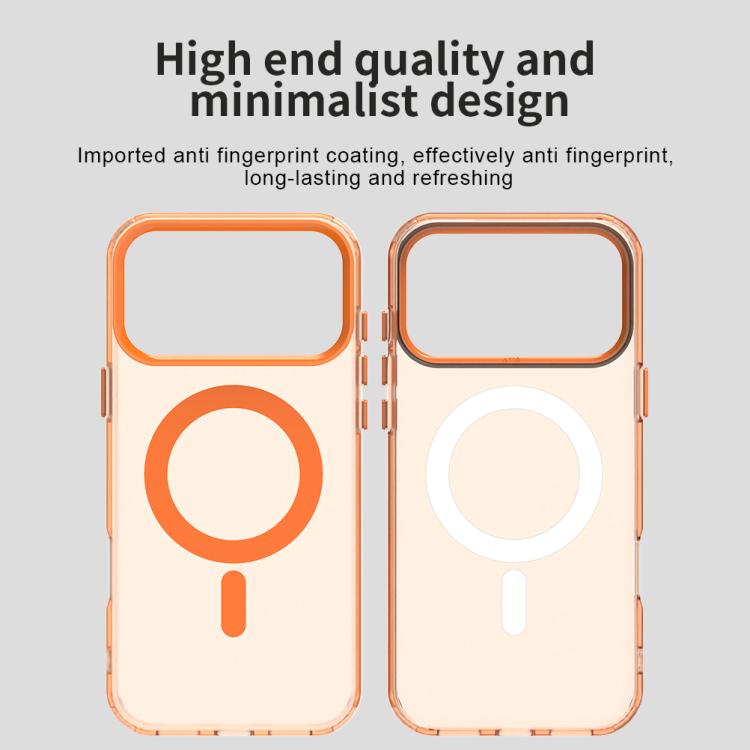 For iPhone 17 Pro Candy Magsafe PC Hybrid TPU Phone Case(Orange) - iPhone 17 Pro Cases by buy2fix | Online Shopping UK | buy2fix