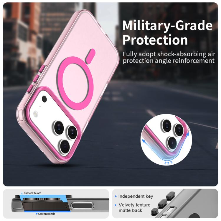 For iPhone 17 Pro Candy Magsafe PC Hybrid TPU Phone Case(Red) - iPhone 17 Pro Cases by buy2fix | Online Shopping UK | buy2fix