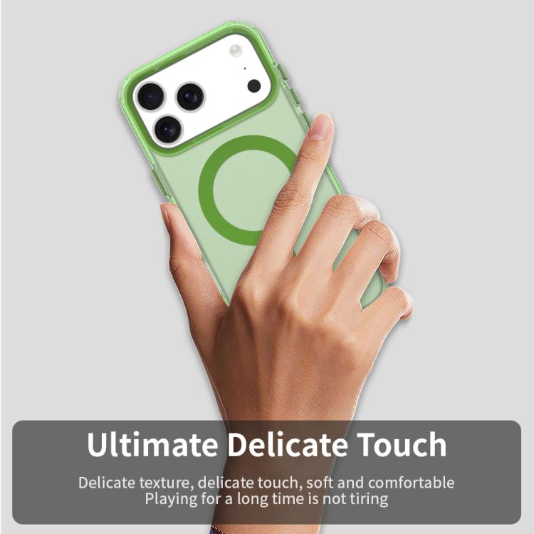 For iPhone 17 Pro Candy Magsafe PC Hybrid TPU Phone Case(Green) - iPhone 17 Pro Cases by buy2fix | Online Shopping UK | buy2fix