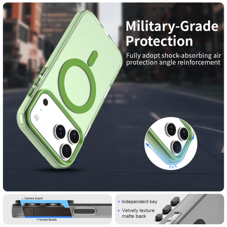 For iPhone 17 Pro Candy Magsafe PC Hybrid TPU Phone Case(Green) - iPhone 17 Pro Cases by buy2fix | Online Shopping UK | buy2fix