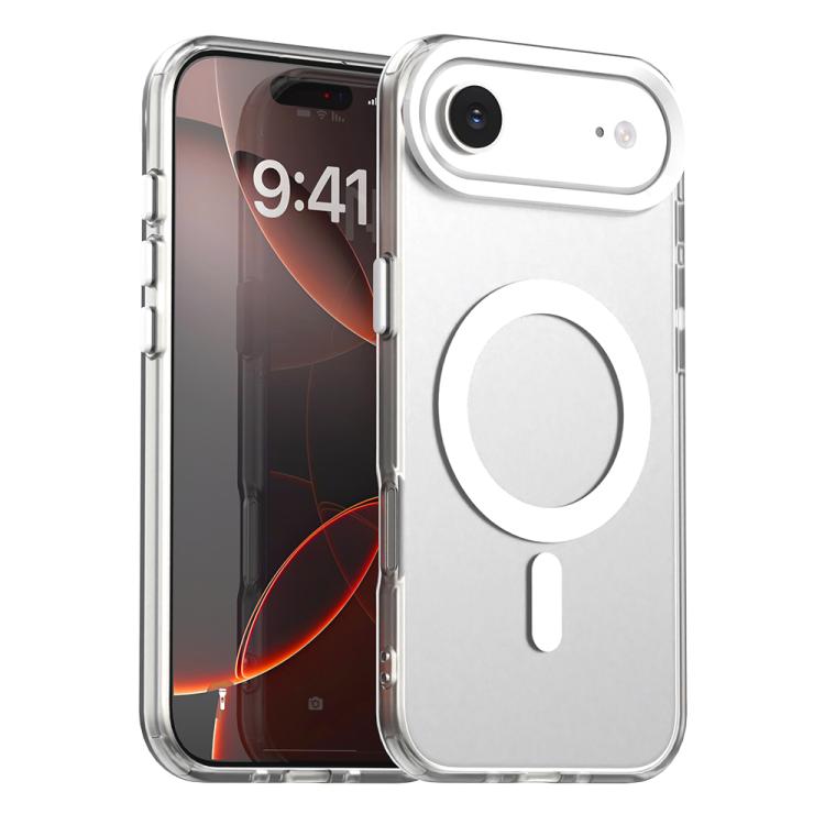 For iPhone Air Candy Magsafe PC Hybrid TPU Phone Case(White) - iPhone Air Cases by buy2fix | Online Shopping UK | buy2fix