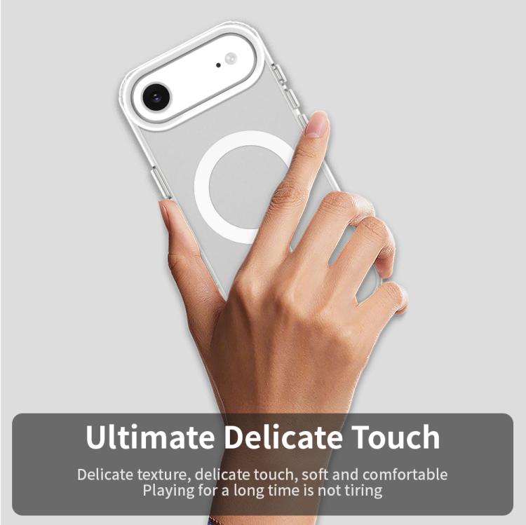 For iPhone Air Candy Magsafe PC Hybrid TPU Phone Case(White) - iPhone Air Cases by buy2fix | Online Shopping UK | buy2fix