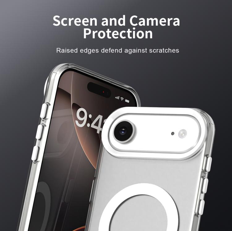 For iPhone Air Candy Magsafe PC Hybrid TPU Phone Case(White) - iPhone Air Cases by buy2fix | Online Shopping UK | buy2fix