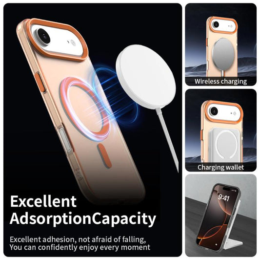 For iPhone Air Candy Magsafe PC Hybrid TPU Phone Case(Orange) - iPhone Air Cases by buy2fix | Online Shopping UK | buy2fix
