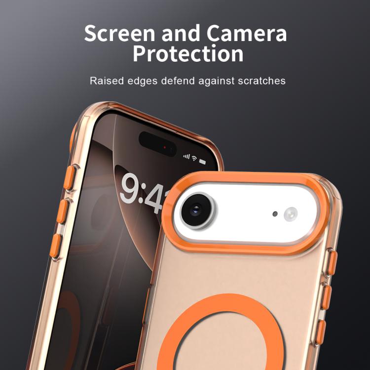For iPhone Air Candy Magsafe PC Hybrid TPU Phone Case(Orange) - iPhone Air Cases by buy2fix | Online Shopping UK | buy2fix