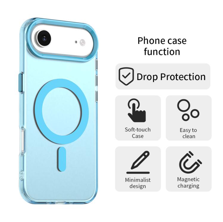For iPhone Air Candy Magsafe PC Hybrid TPU Phone Case(Blue) - iPhone Air Cases by buy2fix | Online Shopping UK | buy2fix
