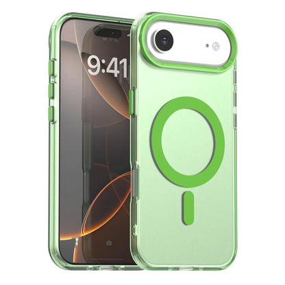 For iPhone Air Candy Magsafe PC Hybrid TPU Phone Case(Green) - iPhone Air Cases by buy2fix | Online Shopping UK | buy2fix