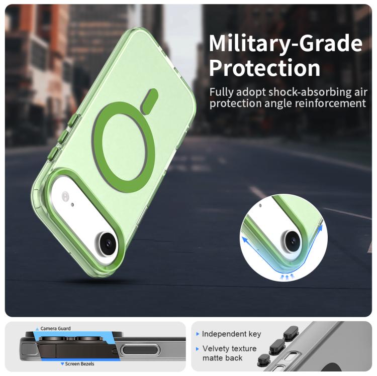 For iPhone Air Candy Magsafe PC Hybrid TPU Phone Case(Green) - iPhone Air Cases by buy2fix | Online Shopping UK | buy2fix