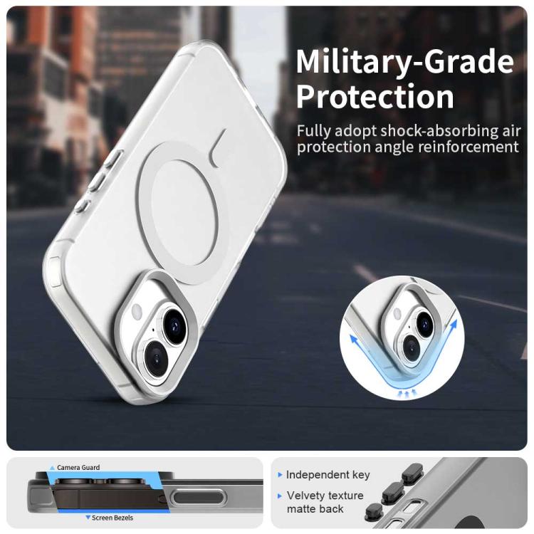 For iPhone 17 Candy Magsafe PC Hybrid TPU Phone Case(White) - iPhone 17 Cases by buy2fix | Online Shopping UK | buy2fix