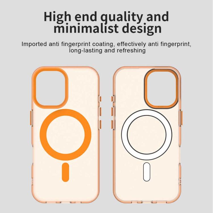 For iPhone 17 Candy Magsafe PC Hybrid TPU Phone Case(Orange) - iPhone 17 Cases by buy2fix | Online Shopping UK | buy2fix