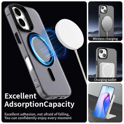 For iPhone 17 Candy Magsafe PC Hybrid TPU Phone Case(Black) - iPhone 17 Cases by buy2fix | Online Shopping UK | buy2fix